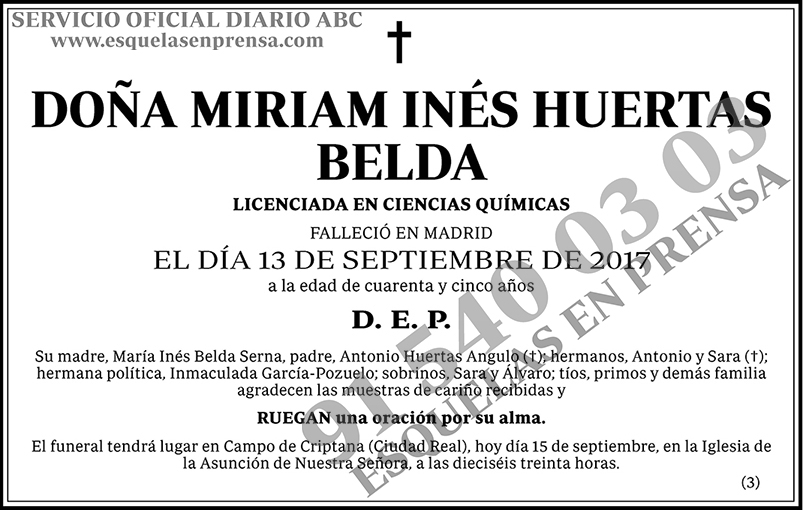Miriam Inés Huertas Belda